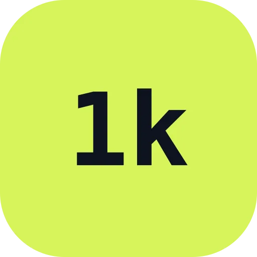 First 1,000 Users logo