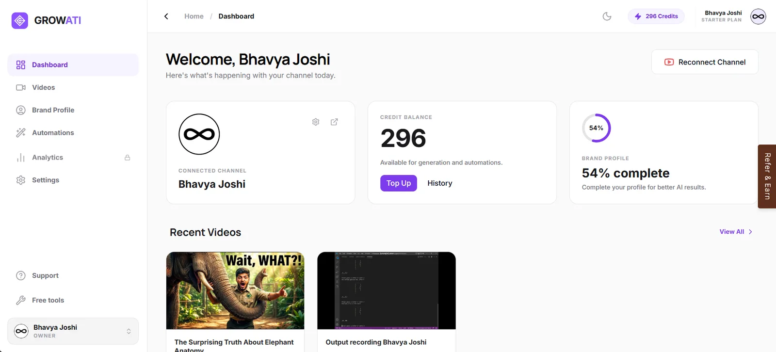 Growati screenshot 2